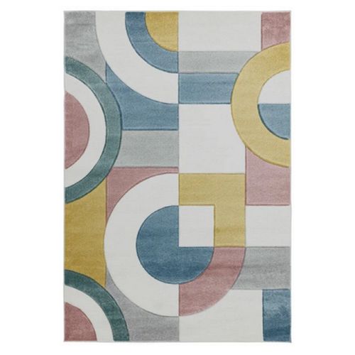 Tapis De Salon Moderne Tissé Plat Retro 200x290 Cm Multicolore - Novatrend