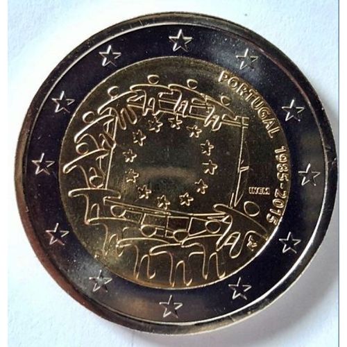 2 Euro Commémorative Portugal 2015 - Drapeau Européen Unc Neuve