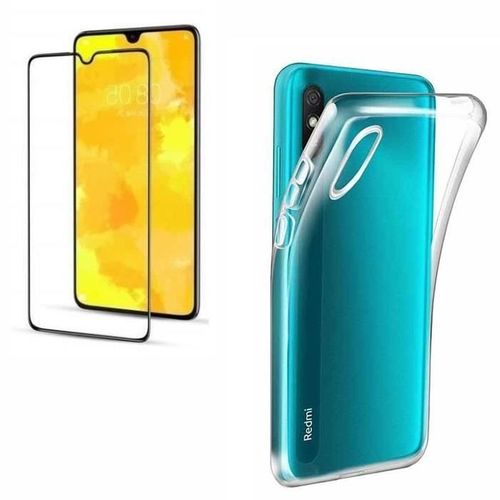 Coque Silicone + Vitre Protection Ecran Pour Xiaomi Redmi 9a Little Boutik®