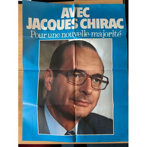 Affiche De Jacques Chirac Juin 81