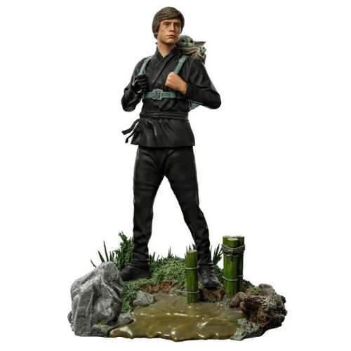 Iron Studios THE BOOK OF BOBA FETT - Luke Skywalker and Grogu Statue 1/10