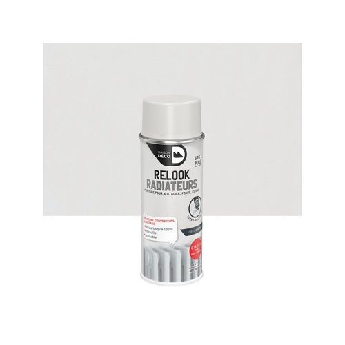 Peinture aérosol relook radiateurs gris perle satin 400 ml