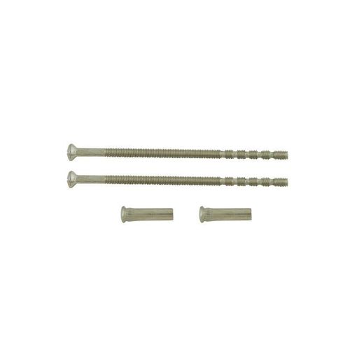 Lot De 2 Vis Et 2 Douilles Acier Nickelé, L.9 X L.0.7