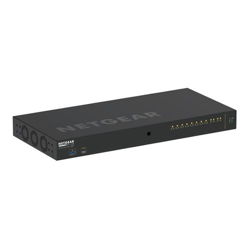 NETGEAR M4250-10G2XF-PoE+ - Commutateur - C3 - Géré - 10 x 10/100/1000 (8 PoE+) + 2 x 10 Gigabit SFP+ - flux d'air côte à côte - Montable sur rack - PoE+ (240 W)