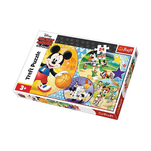 Puzzle Mickey L'heure Du Sport - + 3 Ans - 24 Pièces Maxi