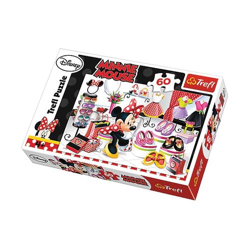 Puzzle Minnie Journée Shopping - + 4 Ans - 60 Pièces