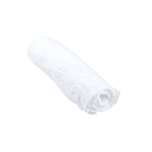 Drap Housse En Gaze De Coton - 100% Coton - 70 X 140 Cm - Blanc