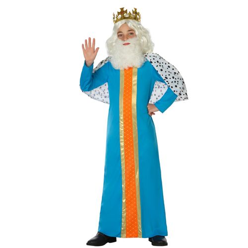 Déguisement Roi Mage Bleu Enfant - Taille: 10-12 Ans (145-160 Cm)