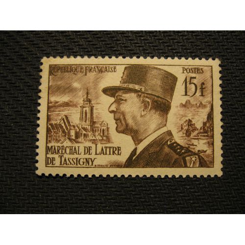 Timbre "Maréchal De Lattre De Tassigny" 1952 - Y&t N° 920