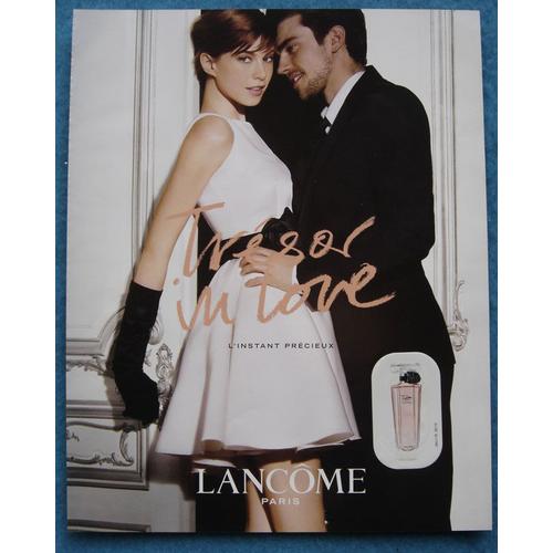 Publicité Papier - Parfum "Trésor In Love" De Lancôme De 2010, Caleb Lane, Elettra Rossellini Wiedeman Mannequins