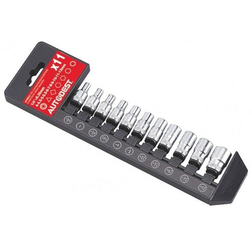Jeu 11 Douilles, Multi - Empreintes, Carre 1/4