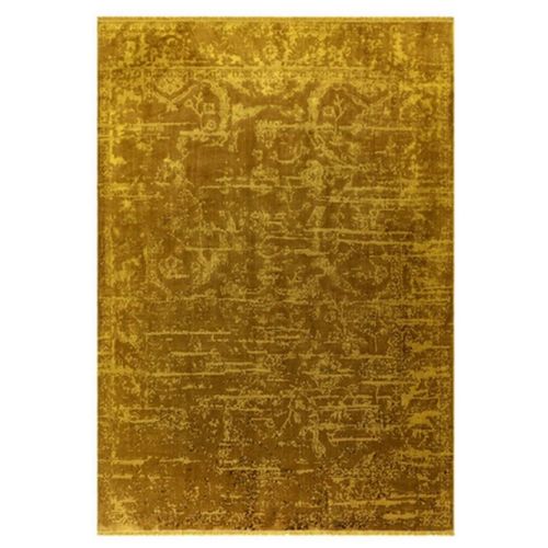 Tapis Moderne Tissé Plat Raya 160x230 Cm Or - Novatrend