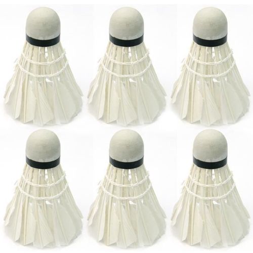 6x Volant Badminton Boule Balle En Plume Mousse Pour Jeux Exercice Compétition