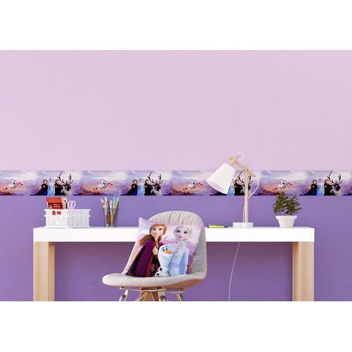 Frise auto-adhésive Disney - La Reine des Neiges 2 - modèle dans la forêt - 5 M x 10 CM