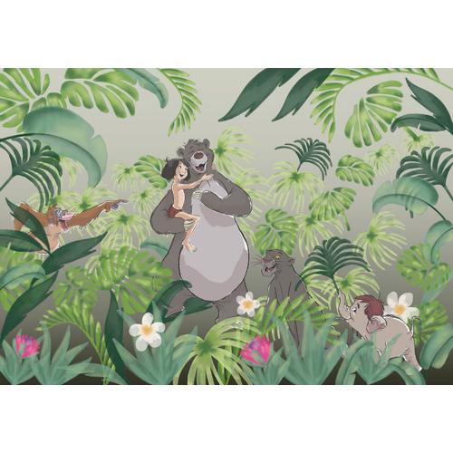 Papier Peint Intissé Le Livre de la Jungle Disney Mowgli et Baloo jungle 400 cm x 280 cm