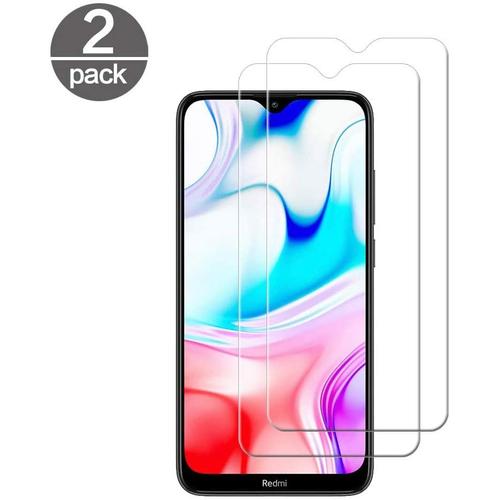 Verre Trempé Xiaomi Redmi 8 Lot De 2 Film Protection Ecran Vitre Pour Xiaomi Redmi 8 Dureté 9h Haut Définition Entièrement Transparent Anti Rayure Sans Bulles D'air