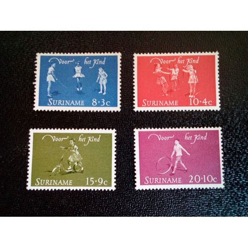 Timbre Suriname Yt 400 A 403 Séries: Protection De L'enfance 1964 ( 081004 )