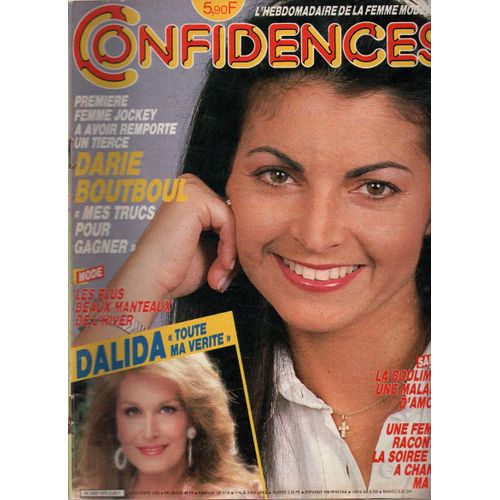 Confidences 1975 1985 Boutboul/Dalida/Signoret/Hudson/Breillat/H Salvador/Myriam Meziere
