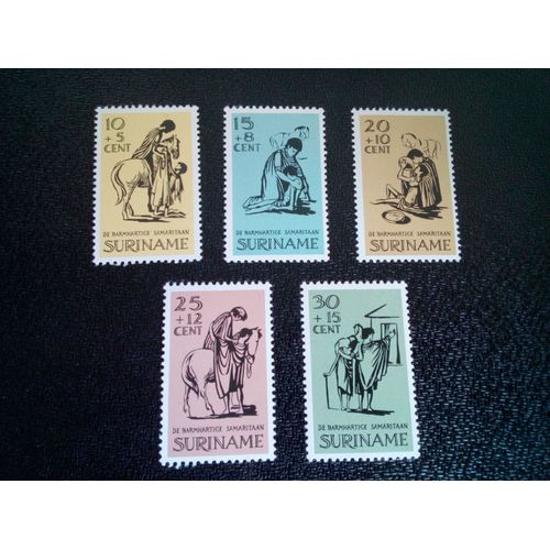 Timbre Suriname Yt 452 A 456 Séries: Uvres De Bienfaisance De Pâques 1967 ( 081004 )