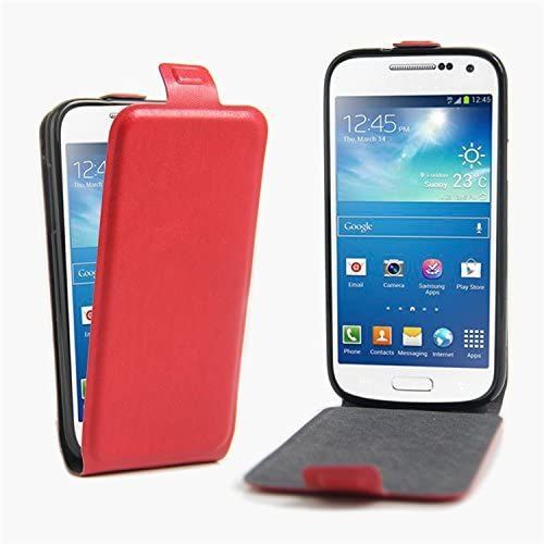 Coque Pu Cuir Rabat Wallet Housse Case Pour Samsung Galaxy S4 Mini I9190 / I9192 / I9195 (4.3 Pouce) - Fc14 / Rouge Classique Mode Affaires Style