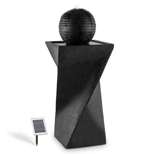 Blumfeldt Fontaine Solaire De Forme Sphérique 200 L/H Led Batterie Basalte