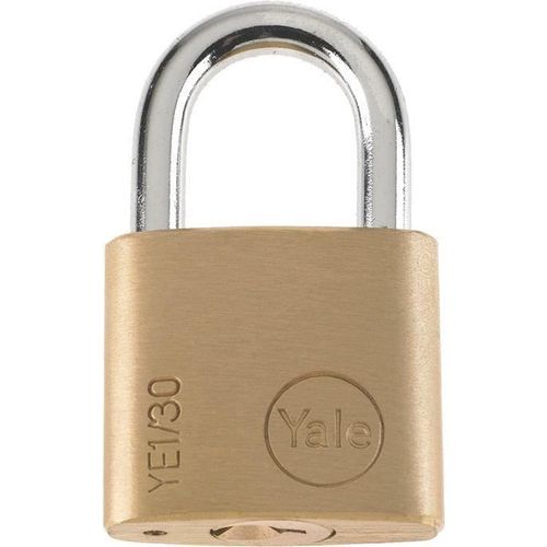 YALE Cadenas Laiton - 3 Cles - Pour Casier Scolaire Ecole. Vestiaire de Sport - 30 mm