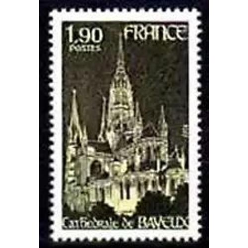 Timbre France 1977 Neuf ** Yt N° 1939 Cathédrale De Bayeux