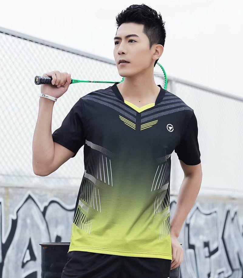 Hommes Femmes Manches Courtes Tennis de Table Chemises Gym Sport Vêtements  Badminton Chemise Outdoor Running T-shirt Golf Sportswear Quick Dry