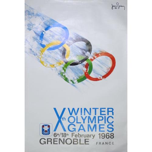 Affiche Jeux Olympiques Grenoble 1968