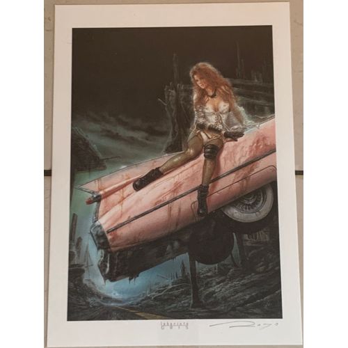 Luis Royo - Women On Car - 23x33cm - Affiche / Poster - Envoi Roul¿