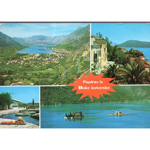 Carte Postale - Mne 003 Kotor (Montenegro) Bouches De Kotor : 4 Vues