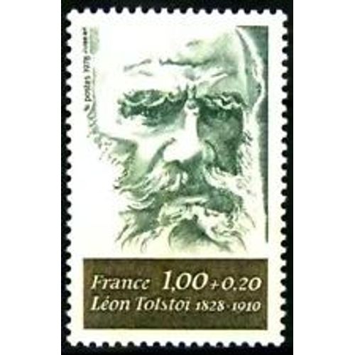 Timbre France 1978 Neuf ** Yt N° 1978 Tolstoï Léon 1828 / 1910