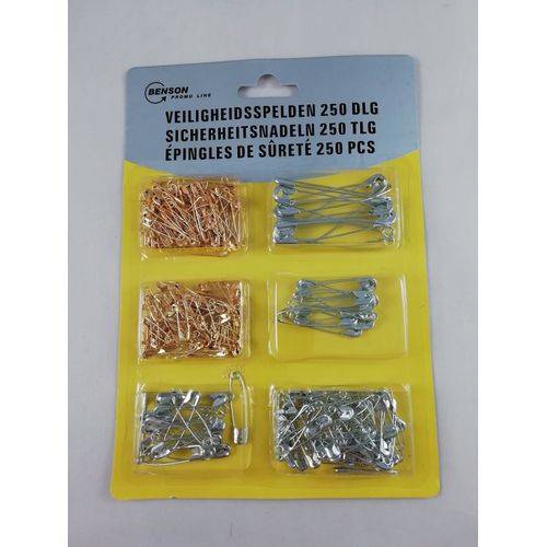 250 Épingles À Nourrice Epingle De Sûreté Assortiment Couture Mercerie Broche