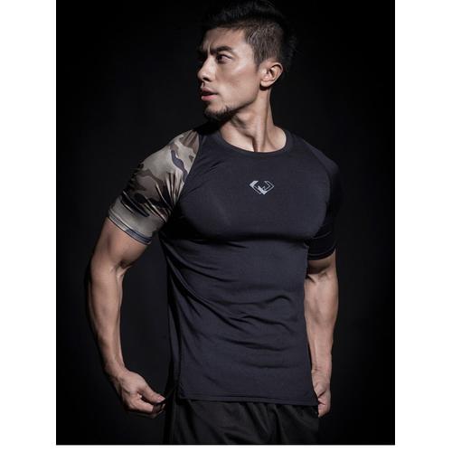 Vêtements pour hommes compression chemise rashguard kit manches longues haut  pour homme fitness entraînement sous vêtement thermique base Fitness  vêtements