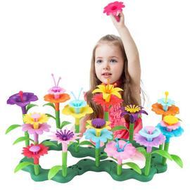 Bouquet de fleurs Blocs de construction Jouet éducatif pour enfants Jouets  Nouvelle fille Cadeau Puzzle Diy Durable Produits pour enfants
