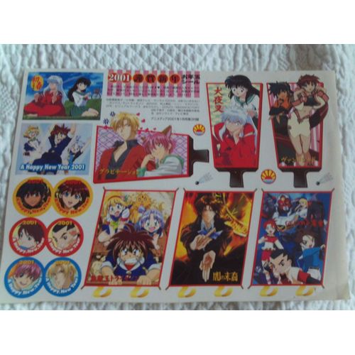 Planche Autocollants Divers Anime