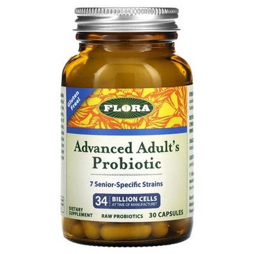 Flora Probiotique Avancé Pour Adultes, 34 Milliards De Cellules, 30 Capsules 