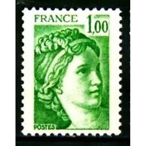 Timbre France 1977 / 78 Neuf ** Yt N° 1973 Type Sabine 1f
