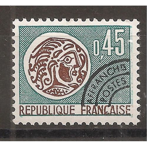 Préo 132 (1971) Préoblitéré Monnaie Gauloise 0f45 Bistre Et Vert N** (Cote 2e) (0900)