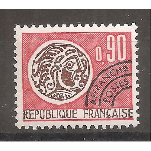 Préo 133 (1971) Préoblitéré Monnaie Gauloise 0f90 Bistre Et Rouge N** (Cote 2,4e) (0900)