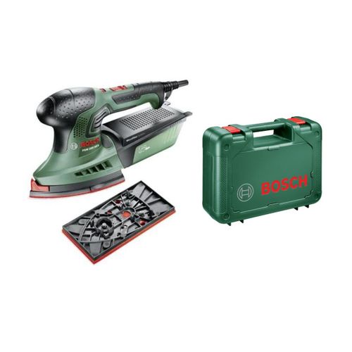 Ponceuse Multi Bosch PSM200 AES 2en1 KIT Plateau 92 x 182 mm Abrasifs ponçage Mallette BOSCH