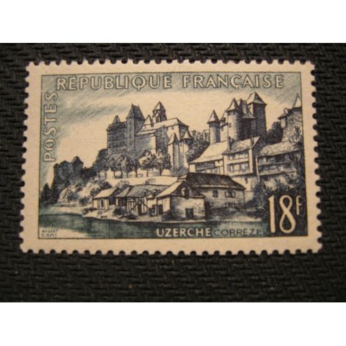 Timbre "Uzerche (Corrèze)" 1955 - Y&t N° 1040
