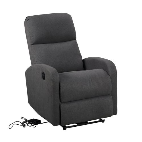 Fauteuil ?Lectrique Inclinable Relax Gris Anthracite