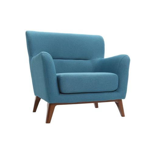 Fauteuil Vintage Bleu Canard Markus