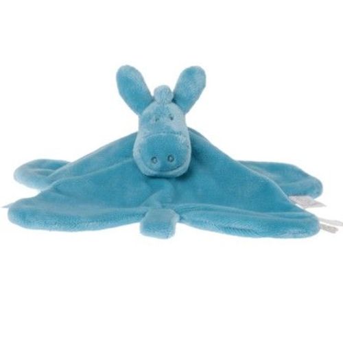 Doudou Ane Paco Noukie's Mix And Match Bleu Turquoise Tidou Attache Tetine Noukies Peluche Naissance Bebe