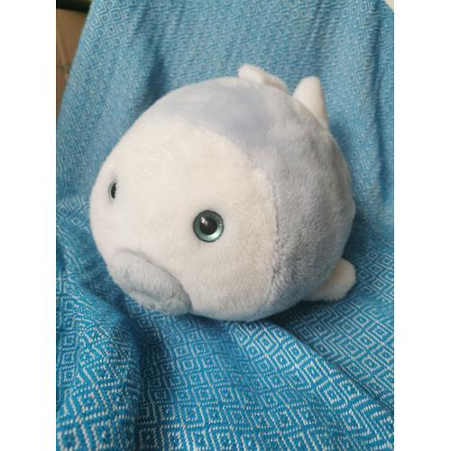 Peluche Poisson Blanc Bleu Clair Ajena ?