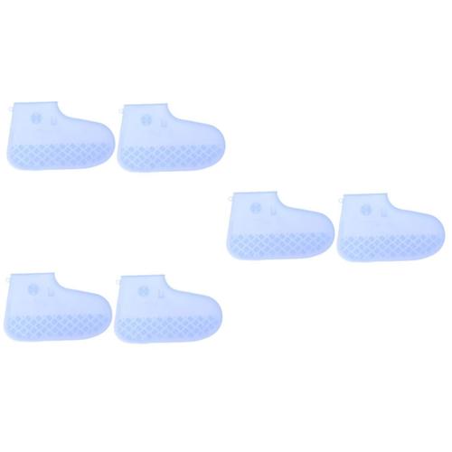 3 Pcs Couvre-Chaussures Recyclables Couvre-Chaussures Antidérapants Couvre-Chaussures En Silicone Couvre-Chaussures Couvre-Chaussures D'hôpital Couvre-Chaussures Antidérapants