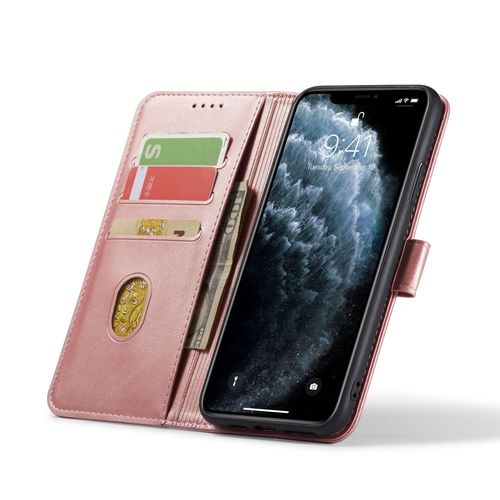 Coque Iphone 12 Pro Max, Etui Iphone 12 Pro Max (6.7 Inch), Etui Housse Coque Pour Iphone 12 Pro Max (6.7 Inch), Portefeuille Etui En Cuir Pu Premium Housse Pour Iphone 12 Pro Max (6.7 Inch) (Rose)