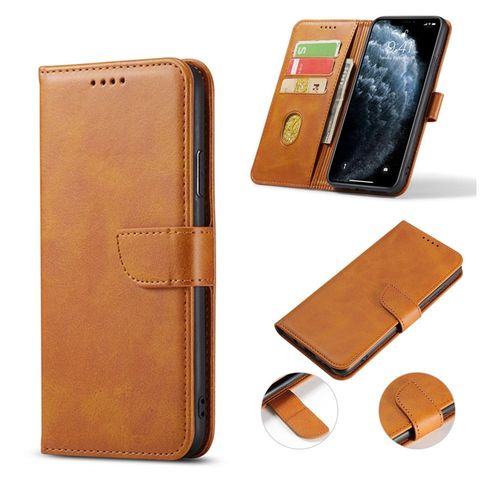Coque Iphone 12 Mini, Etui Iphone 12 Mini (5.4 Inch), Etui Housse Coque Pour Iphone 12 Mini (5.4 Inch), Portefeuille Etui En Cuir Pu Premium Housse Pour Iphone 12 Mini (5.4 Inch) (Jaune)