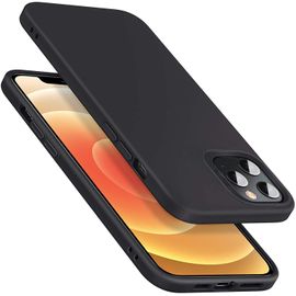 Coque Pour Iphone 12/12 Pro [Housse Silicone Caoutchoutée] Séries Cloud Coque Souple Pour Iphone 12/12 Pro, Noir